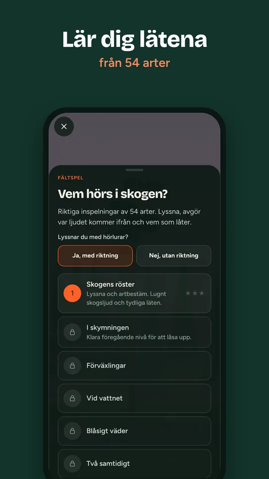 Läten från 54 arter